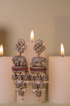 Elephant Chandelier Red