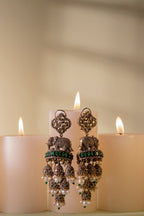 Elephant Chandelier Green