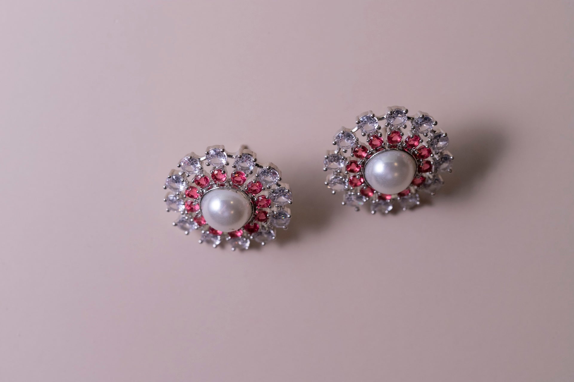 Pearl Ruby Studs