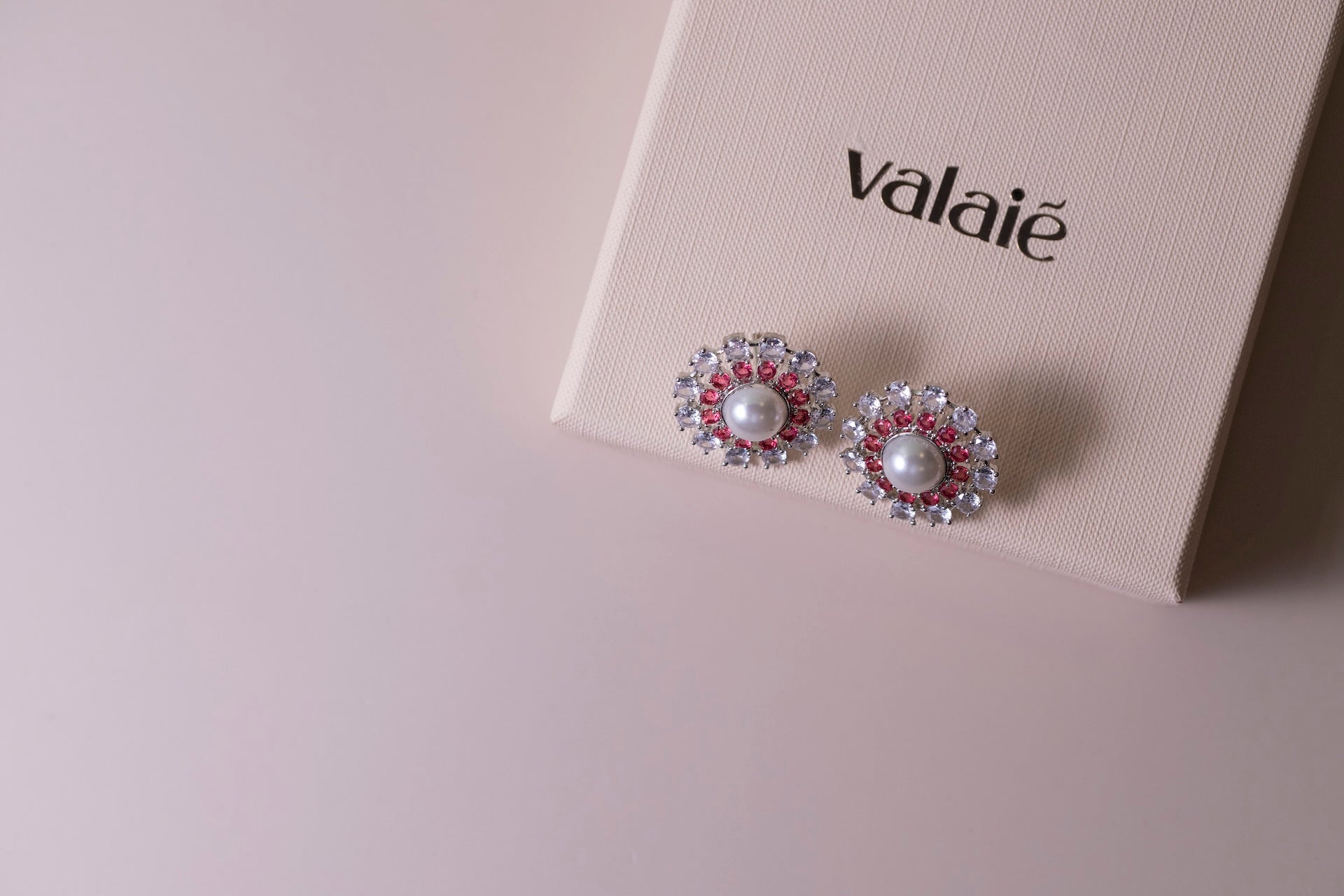 Pearl Ruby Studs
