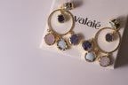 Charm Earrings Purple
